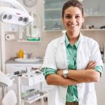 Woman in a dental clinic